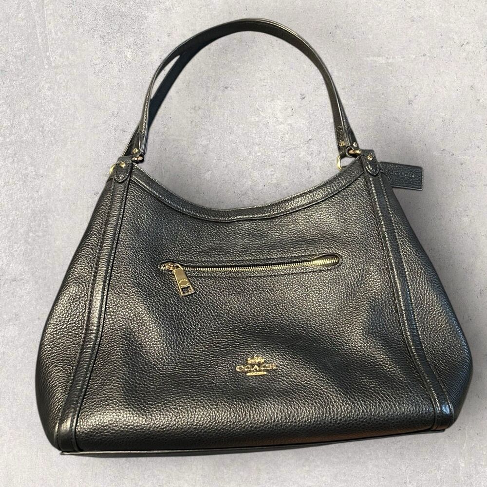 Coach Kristy Shoulder Bag No. C6231 – Black Pebbled Leather 2021-Preowned